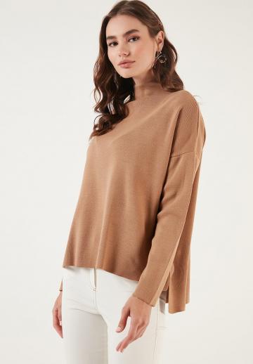 Пуловер с рукавом три четверти