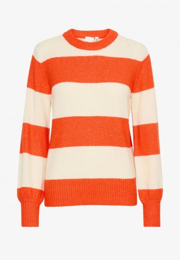Пуловер в полоску