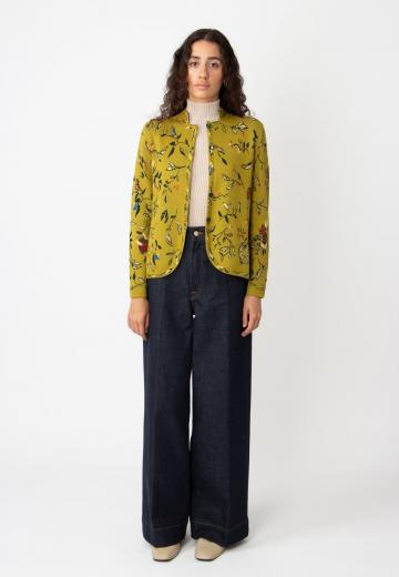 Жаккардовая вязаная кофта