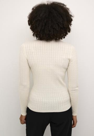 Пуловер с воротником поло