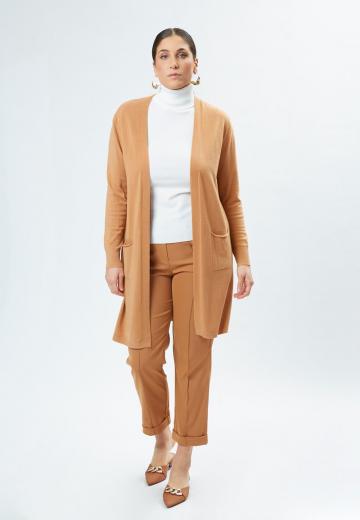 Длинный жилет