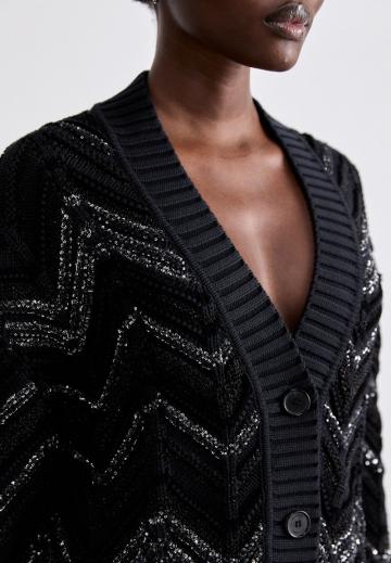 Жаккардовая вязаная кофта