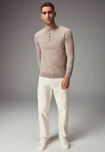 Поло с длинным рукавом