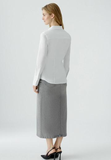 Атласная блузка