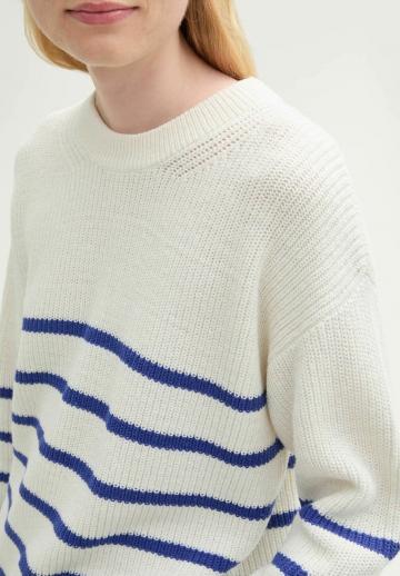 Пуловер в полоску