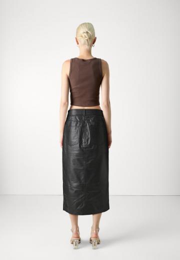 Кожаная юбка