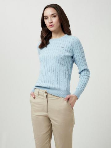 Пуловер с круглым вырезом