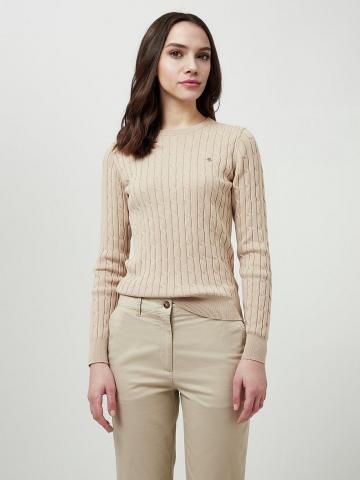 Пуловер с круглым вырезом