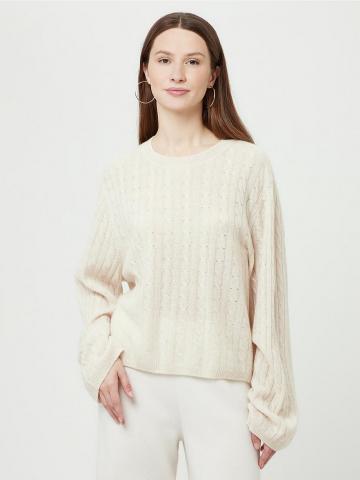 Пуловер с круглым вырезом