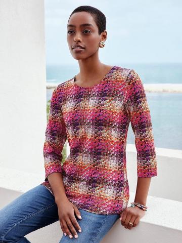 Кофта с круглым вырезом