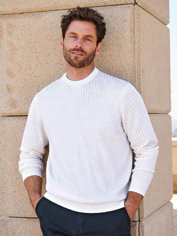 Пуловер с круглым вырезом