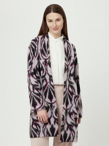 Длинный вязаный кардиган