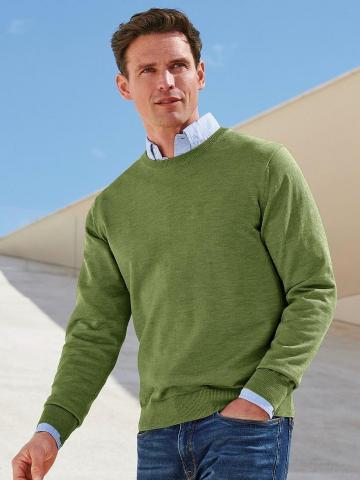 Пуловер с круглым вырезом