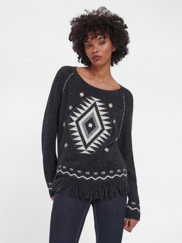 Пуловер с круглым вырезом