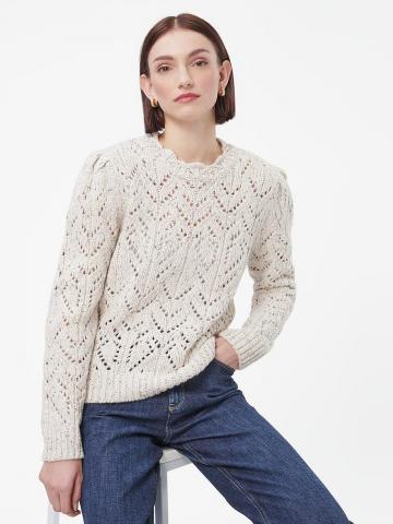 Пуловер с круглым вырезом