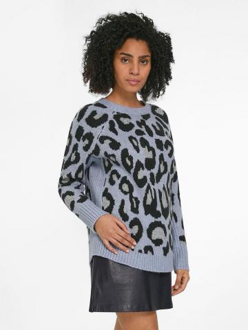 Пуловер с круглым вырезом