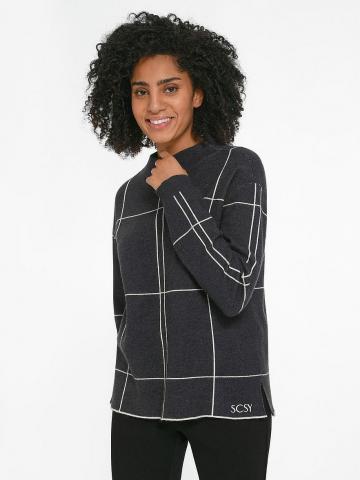 Пуловер с круглым вырезом