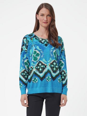 Пуловер с круглым вырезом