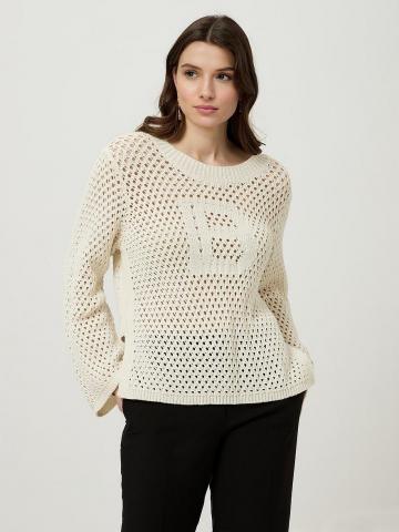 Пуловер с круглым вырезом