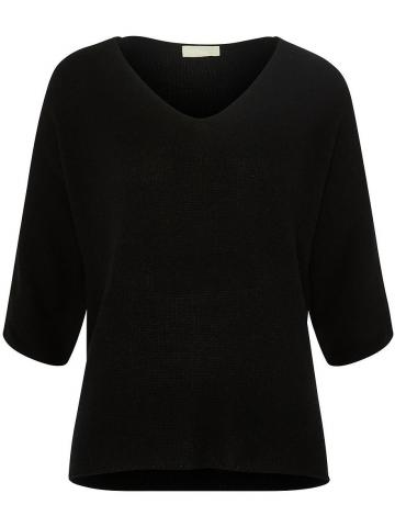 Пуловер с вырезом V