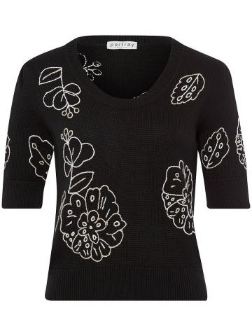 Пуловер с круглым вырезом