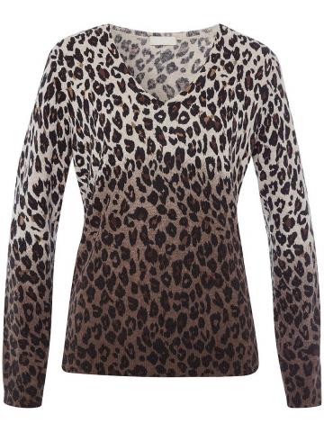 Пуловер с вырезом V