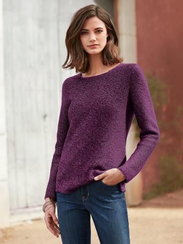 Пуловер с круглым вырезом