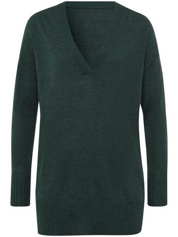 Пуловер с вырезом V