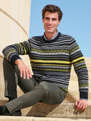 Пуловер с круглым вырезом