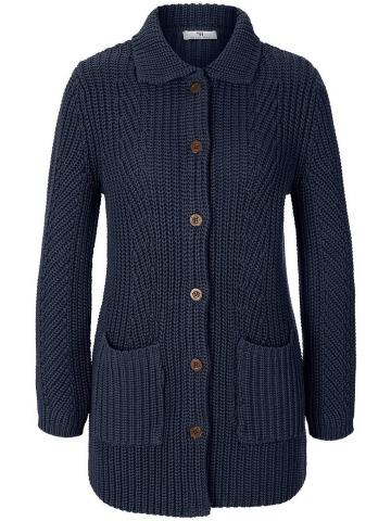 Длинная вязаная кофта