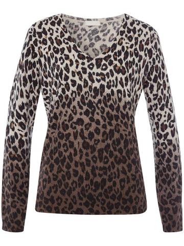 Пуловер с вырезом V