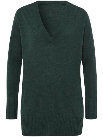 Пуловер с вырезом V