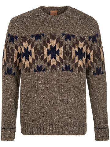 Пуловер с круглым вырезом