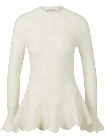 Пуловер с круглым вырезом