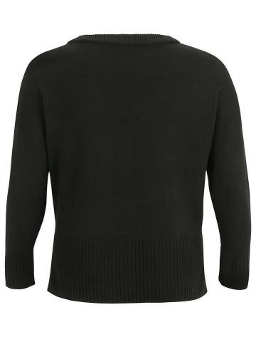 Пуловер с круглым вырезом