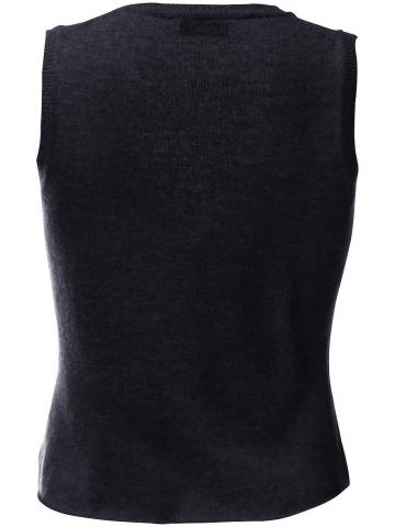 Вязаная жилетка