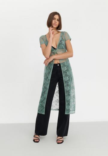 Длинный жилет