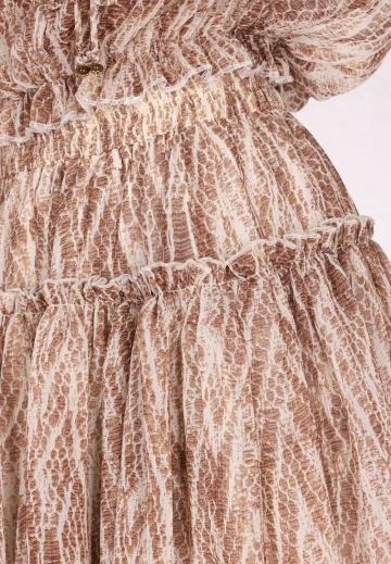 Юбка с воланами