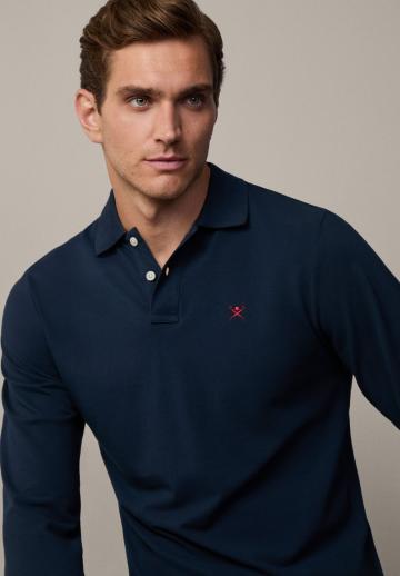 Поло с длинным рукавом