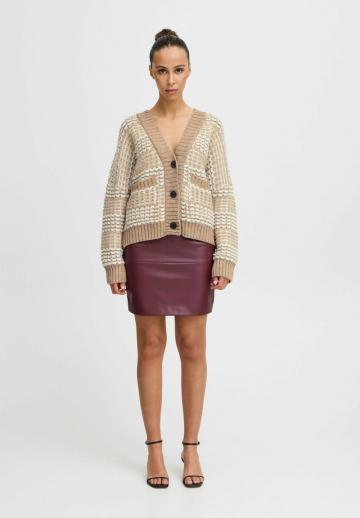 Жаккардовая вязаная кофта