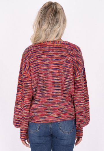 Жаккардовая вязаная кофта