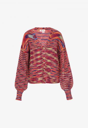 Жаккардовая вязаная кофта