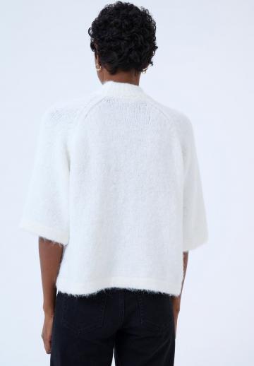 Пуловер с рукавом три четверти