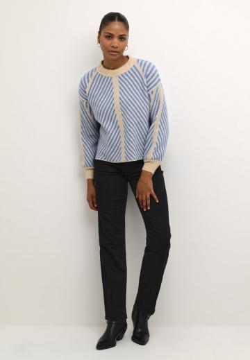 Пуловер в полоску