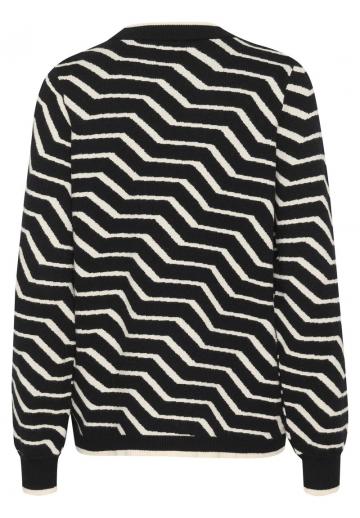 Пуловер в полоску