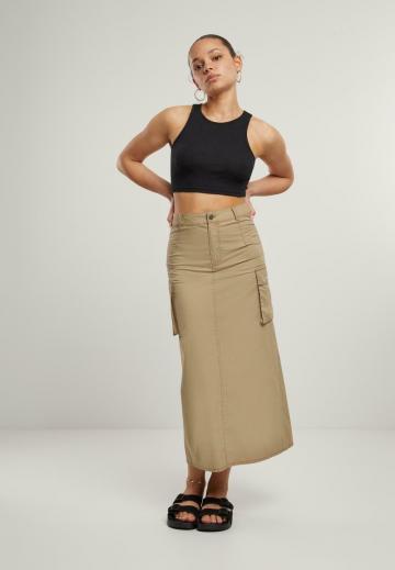 Юбка с накладными карманами