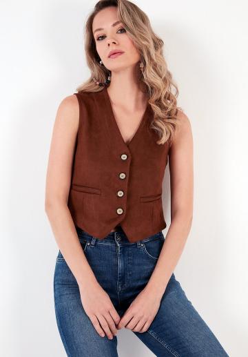 Джинсовая жилетка