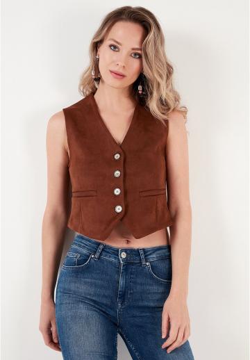 Джинсовая жилетка