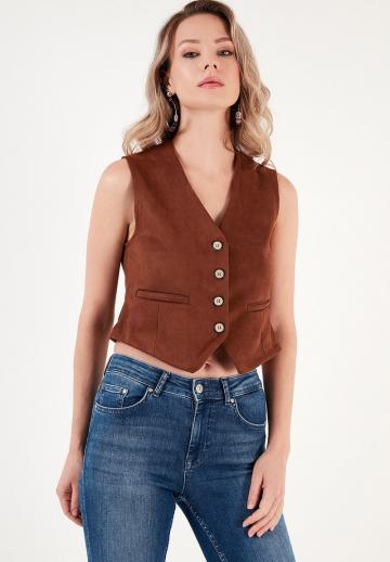 Джинсовая жилетка