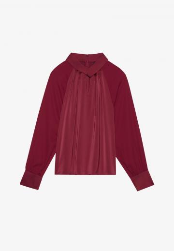 Атласная блузка